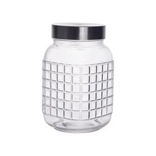 Pote Vidro Quadriculado 1,5L Hauskraft