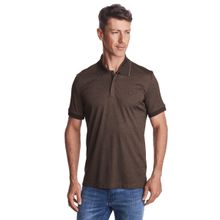 Camiseta Polo Slim Masculina  Com Zíper Em Malha Pima Convicto