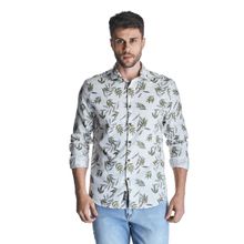 Camisa Slim Masculina Convicto Estampada