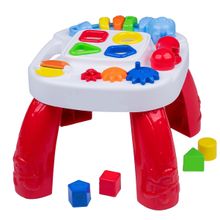 Mesa de Atividades Vermelha Infantil Play Time Cotiplás 2390
