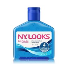 Gel de Cabelo Ny Looks Fator 4 Mega Fixação Azul 240g