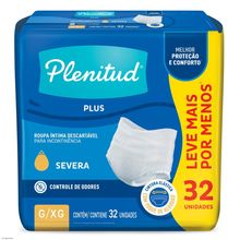 Roupa Íntima Plenitud Protect Plus G/XG 32 Unidades