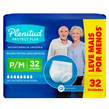 Roupa Íntima Plenitud Protect Plus P/M 32 Unidades