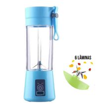 Mini Liquidificador Portátil Usb  Recarregável 6 Laminas
