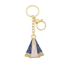 Chaveiro Nossa Senhora Aparecida Strass e Mosquete Dourado