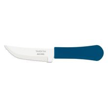 Faca Churrasco Inox 4" Leme Azul Tramontina