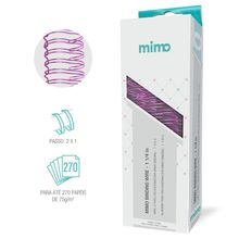 Wire-o para Encadernadora Mimo Binding  - Rosa Bebê - 1 1/4 in - 12 Unids