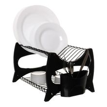 Escorredor De Louca Cozinha Prato Copo Duplo Porta Talheres