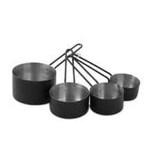 Xícaras Medidoras 4 Peças Inox Revestimento Black Mimo Style