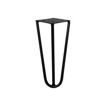 Pé de Metal 15 CM Hairpin Legs Mesas de Centro Puffs Preto G41