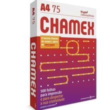 PAPEL SULFITE 75G CHAMEX 500FL  A4 210 X 297 MM