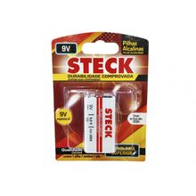 Pilha Steck Bateria Alcalina 9V Blister