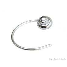 Porta Toalha Argola Abs/Aluminio Design Cromado