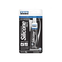 Silicone Tekbond Alta Temperatura Preto 050G Blister c/12pcs