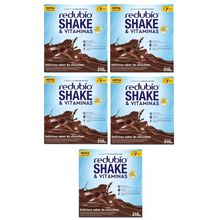 Kit com 5 Redubío shake e vitaminas delicioso sabor de chocolate Cimed 210g