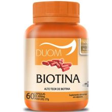 Biotina Vitamina B7 Duom 60Cápsulas