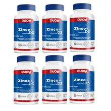 Kit com 6 Zinco + Vitamina D3 Duom com 60 cápsulas