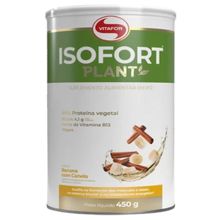 Isofort Plant Proteína Vegana Banana com Canela Vitafor 450g