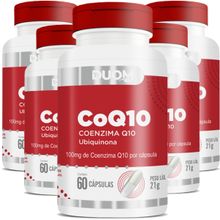 COMBO 5 COENZIMA COQ10 UBIQUINONA 100MG 60 CAPS CADA TOTAL 300 CAPS - DUOM