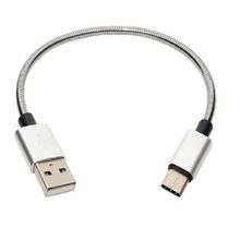 Cabo Type C Usb Power Bank Curto Blindado Turbo 6A - 24 Cm