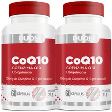 COMBO 2 COENZIMA COQ10 UBIQUINONA 100MG 60 CAPS CADA TOTAL 120 CAPS - DUOM