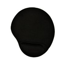 Mouse Pad Gel Com Apoio Descanso De Pulso Medio - Preto