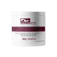 Creme de Massagem Óleo de Semente de Uva 500g - Dermare