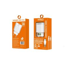 Carregador Saída USB para Tipo-C QC 3.0 Kaidi KD-550C