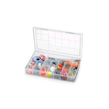 Caixa Organizadora Maleta Guarda Tralha Grande Com 16 Divisórias Para Artesanato Parafusos Bijuterias