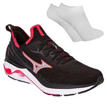 Kit Tênis Mizuno Wave Mirai 6 Feminino + Par De Meia