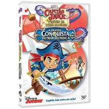 DVD Capitão Jake E Os Piratas Da Terra Do Nunca A Grande Conquista Do Mar