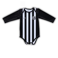 Body Bebê Santos Listrado Longo Proteção UV Oficial