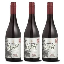 Kit 03 Unidades Vinho Miolo Wild Gamay Nouveau 750ml