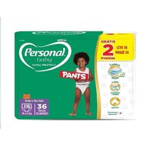 Fralda Personal Baby Total Protect Pants XXG 36 Unidades