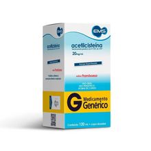 Acetilcisteina Xarope Infantil 20mg/ml 120ml Sabor Framboesa EMS