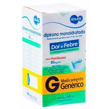 Dipirona Monoidratada 50mg/ml Framboesa 100ml EMS