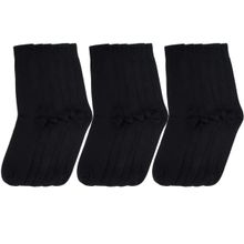 Kit 9 Pares de Meia Selene Social Cano Longo Masculina - Preto