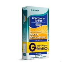 Naproxeno 550mg 10 Comprimidos Germed
