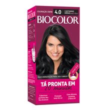 Tintura Creme Biocolor 4.0 Castanho Médio Mini Kit