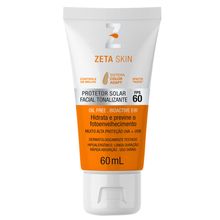 Protetor Solar Zeta Skin FPS60 Facial Tonalizante 60ml