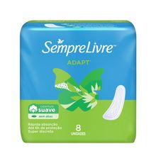 Absorvente Sempre Livre Adapt Suave Sem Abas 8un
