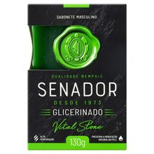 Sabonete Em Barra Senador Glicerinado Vital Stone 130g