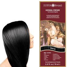 Tintura Capilar Surya Henna Creme Preto