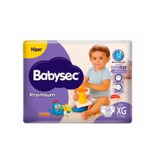 Fralda Babysec Premium Hiper Tamanho XG 56 Unidades