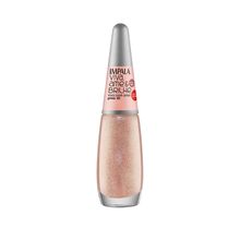 Esmalte Impala Viva Ame e Brilhe Glitter 3D Viva Com Amor 7,5ml