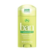 Desodorante Ban Stick 73g Unscented Sem Perfume