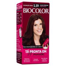 Tintura Creme Biocolor 5.59 Acaju Púrpura Deslumbrante Mini Kit