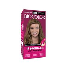 Tintura Creme Biocolor 8.0 Louro Claro Radiante Mini Kit