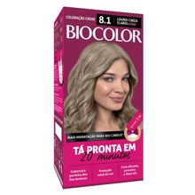 Tintura Creme Biocolor 8.1 Louro Acinzentado Estiloso Mini Kit