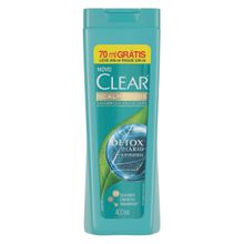 Shampoo Anticaspa Clear Detox Diário 400ml